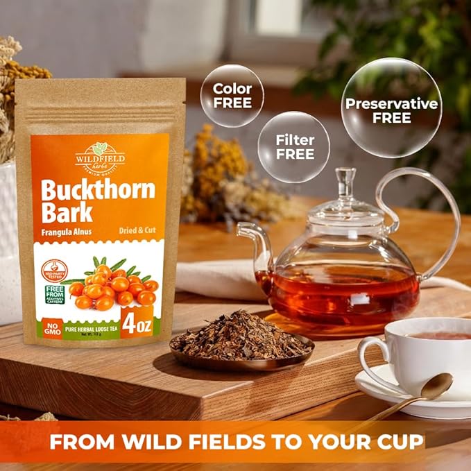 4 oz. Buckthorn Bark Buckthorn Tea Herbal (Frangula Alnus) - 113g Buckhorn Bark Herb Tea Espino Blanco