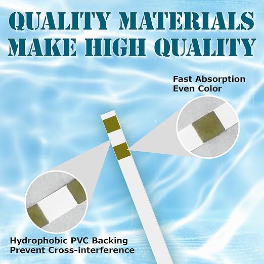 Water Hardness Test Kit & Hard Water Test Strips for Softener | Double Check Strips, Hardness Tester for Home, Drinking, Aquarium, Pool, Well, Tap and All Water Sources, 0-425 ppm/0-25 gpg