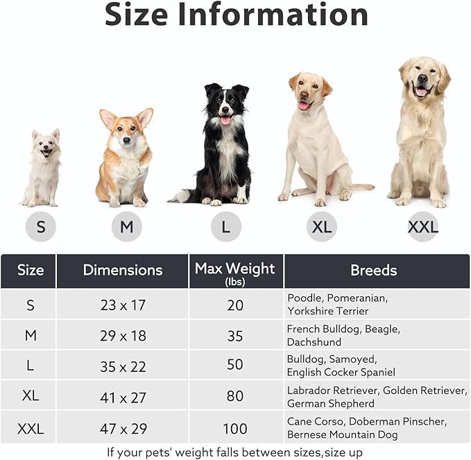 JOEJOY Orthopedic Dog Bed for Extra Large Dogs, Washable Dog Crate Bed Large Sized with Removable Cover, Egg Memory Foam Big Pet Beds, Light Blue, 47"x29"