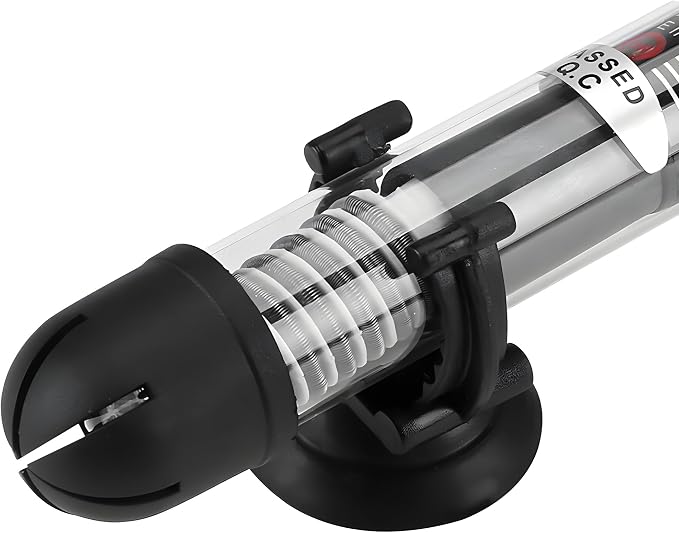 50W Submersible Aquarium Heater, Adjustable Temperature for Fish Turtle Tank with Suction Cup Mounting