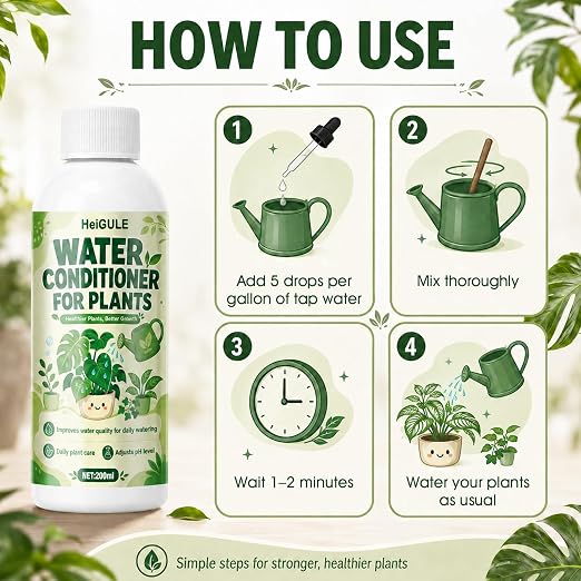 Tap Water Conditioner for Plants, Promotes Plant Nutrient Absorption, 6.7OZ | Suitable for Houseplants, Hydroponics, Aquariums, Designed Specifically for Hydroponics, Enhancing Aesthetics