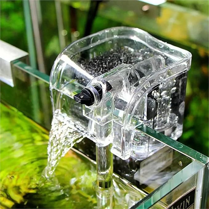 Fish Tank Filters, Performance Hang-On The Back Power Filter for Desktop and Betta Aquariums Submersible Pump Oxygen,Aquarium Filter