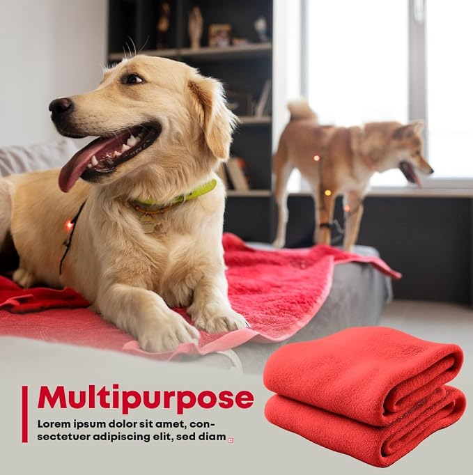 Extra Large Dog Towel Soft Absorbent Bath Pet Towels for Drying Dogs, Elastic Terry Microfiber Soft Towel, Machine Washable, Quick Dry, Multipurpose (L, XL, 2XL) (Purple, XL)