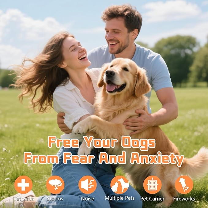 Dog Pheromone Calming Diffuser 8 in 1 (6 * 30 Day) Appeasing Pet Pheromones Diffuser to Calm Kit (2 Plug in+ 6 Pack 48ml Refill) for Anxiety