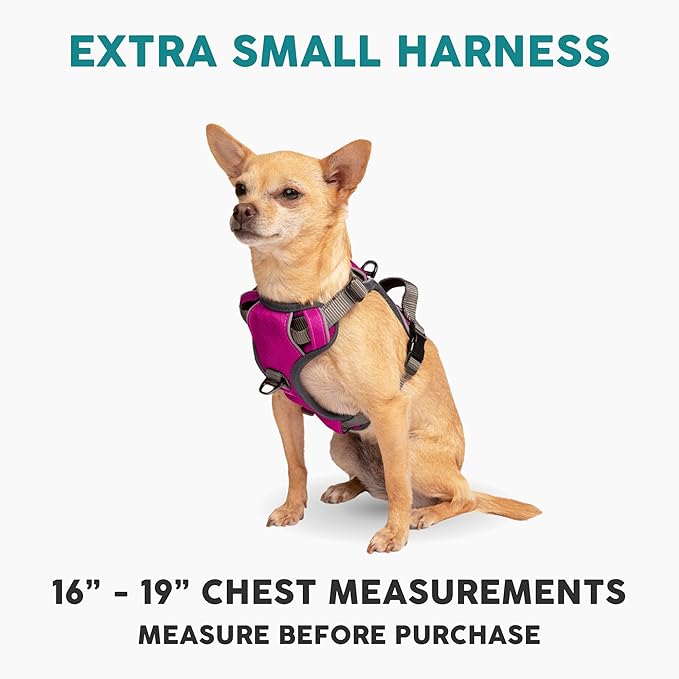 Embark Adventure Dog Harness for Small, Medium & Large Dogs – No Pull, Reflective Trim, Military Grade Nylon, 2 Leash Clips, Gel-Lined Handle, Soft Padded