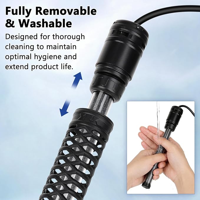 AQQA 800W Aquarium Heater, Fish Tank Heater with Digital Thermostat | Over-Temperature and Dry-Run Protection, for 90-150 Gallon Freshwater, Saltwater, Turtle Betta Fish Tank Aquarium