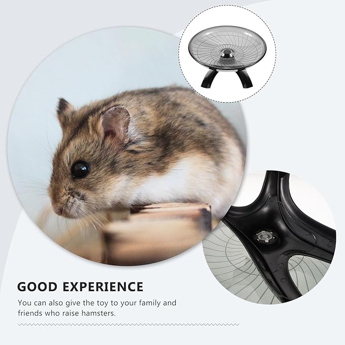 POPETPOP Silent Hamster Running Wheel 7.08 Inch Exercise Wheel for Small Pets Like Hamsters Gerbils Hedgehogs Quiet Spinning Sports Toy