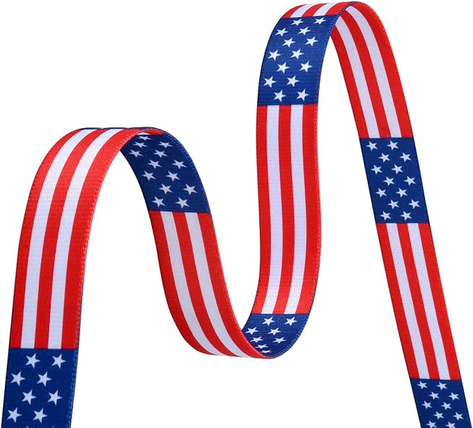 Mihqy American Flag Dog Collar and Leash Set- Patriotic, US Flag Pattern, Star & Stripes, Fourth of July Dog Collar, Adjustable for Small Medium Large Dogs(Classic US Set,XS)