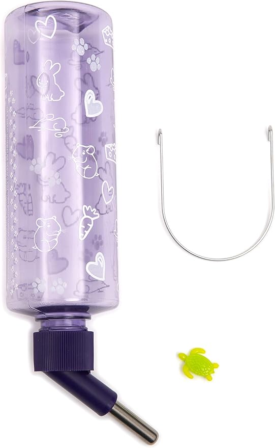 Lixit® Critter Bright Water Bottles for Hamsters, Rabbits, Chinchillas, Ferrets, Guinea Pigs and Other Small Animals - Made in USA (Blue (Pack of 1), 16 Ounce)