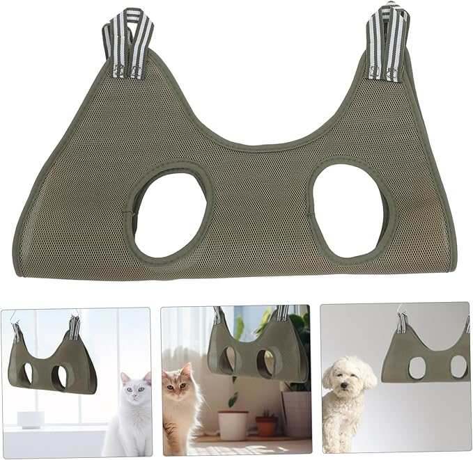 Abaodam Grooming Lift Bed Hammock for Cats Dog Nail Trimmer Wall Door Mount Space Efficient Pet-Friendly Home Enhancement