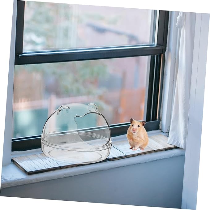 Toyvian Quality Hamster Bathtub Guinea Pig Bath Basin Pet Supply Chinchilla Dust Bath Hamster Tube Tub Animal Cage Liners Compact Lightweight Detachable Design Suitable for Pet Bathroom