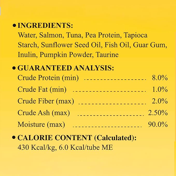 PAWLI Digestive Health Lickable Cat Treats, Squeeze Cat Treats for Sensitive Stomach & Gut Health, Cat Treats for Digestion Support, Grain-Free, 7 Count (3.5 oz Total)