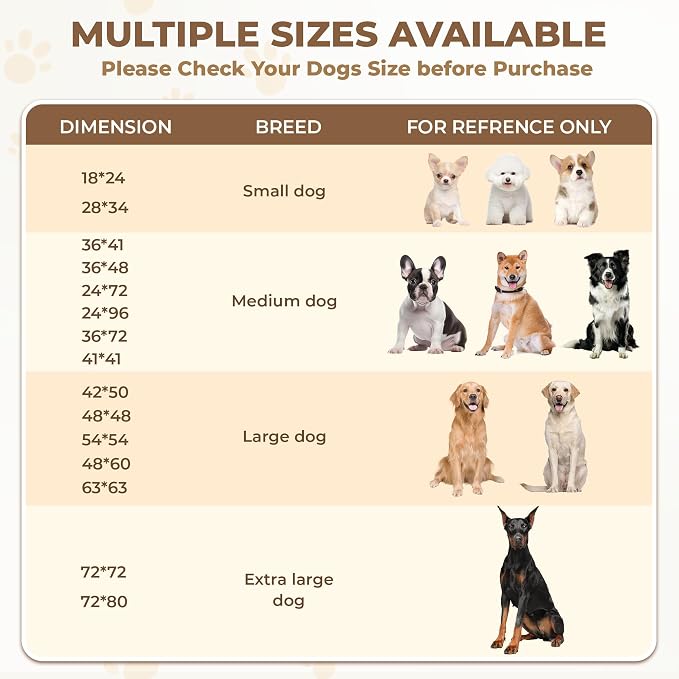 Fostanfly Washable Dog Pee Pads, 1 Pack 24''x96''(2x8ft) Runner Rug, Brown | Machine Washable & Reusable, Strong Absorbent, Leak-proof & Waterproof, Non-Slip, Runner Rug for Hallway, Entryway, Bedroom