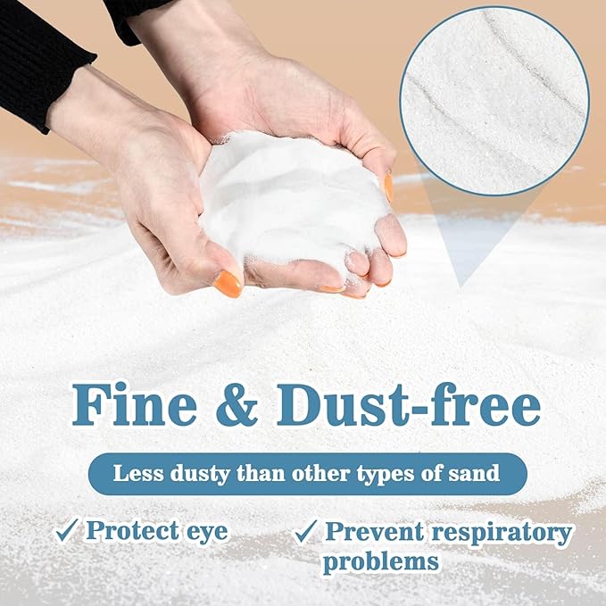 Sukh 14 OZ Hamster Sand Bath - Whit Fine Sand Hamster Bedding Reptile Silica Sand Gerbil Hideout for Hamster Squirrel Guinea Pig Rabbit Chinchillas Gerbil Syrian Mice Small Animals Small Pets