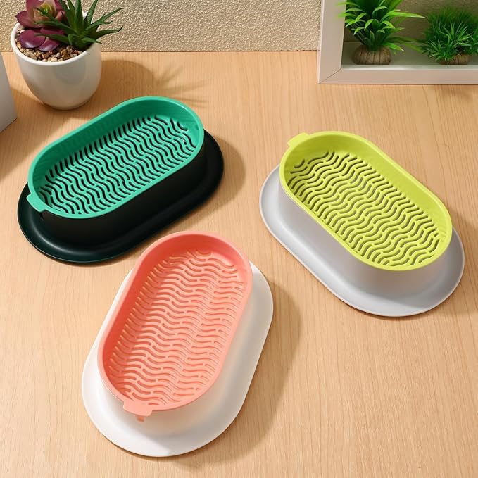Tofficu Cat Grass Planter Set Hydroponic Indoor Planting Box with Large Water Reservoir Soilless Nursery Kit for Easy Cat Grass Growing Lightweight Durable 7.44X4.84X1.77 Inch Pot for Home Garden