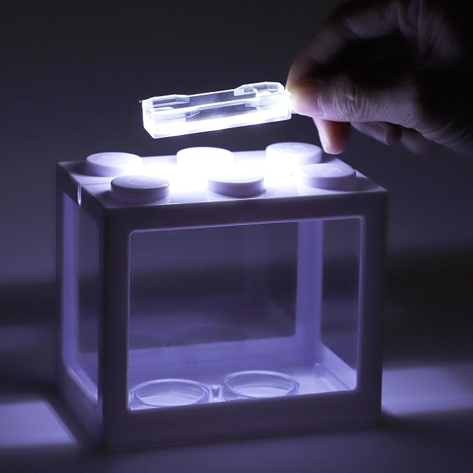 Mini Aquarium Light 0.5-2 Gallon Desktop Aquarium White USB LED Light