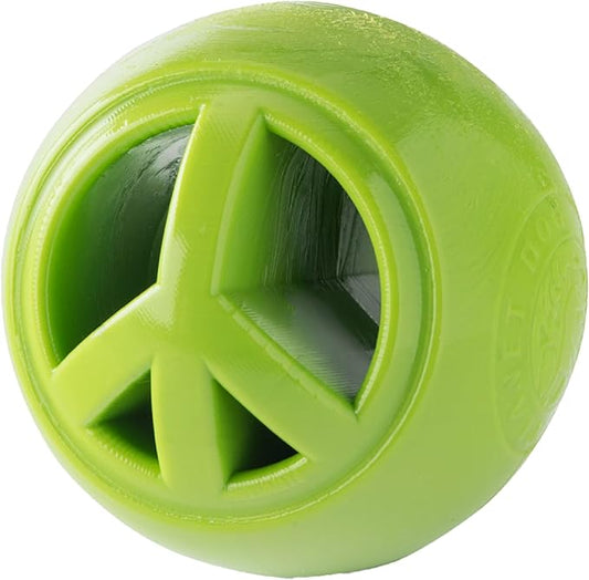 Outward Hound Nooks Peace Interactive Durable Treat-Dispensing Dog Toy, Stuffable Puzzle Ball for Solo Play or Pair with Large Snoop, Mint-Scented, No BPA