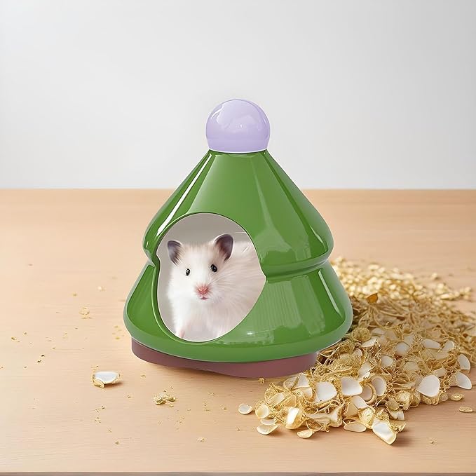 Baoblaze Hamster Hideout Critter Nest Ceramic Pet House Small Animals Cave Bed for Squirrel Mini Animals Dwarf Hamsters
