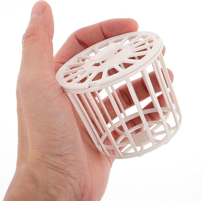 Abaodam 4pcs Plastic Bird Nest Boxes for Finch Breeding Canary Cage Bird Hut Cage Accessories Breeding Nesting Material Storage Baskets for Parrot Pet Supplies
