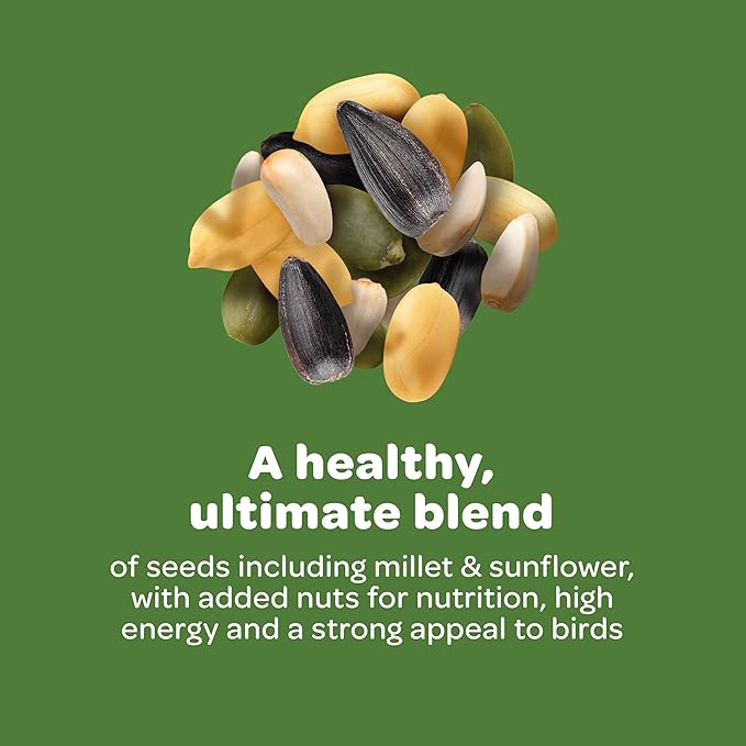 Kaytee Ultimate Nut and Fruit Wild Bird Food for Cardinals, Finches, Chickadees, Nuthatches, Woodpeckers, Grosbeaks, Juncos, 9.75 lb