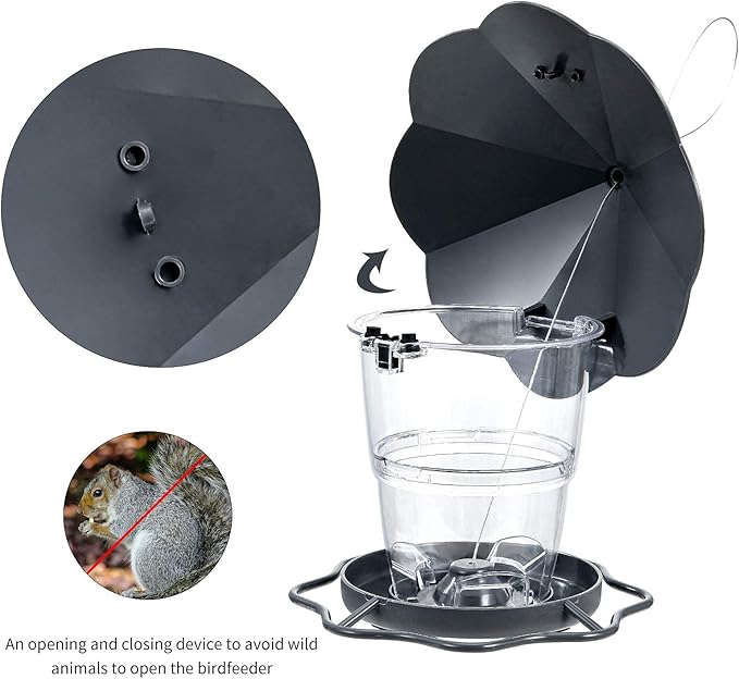 Hanizi Hanging Hummingbird Feeder with 2 Feeding Ports