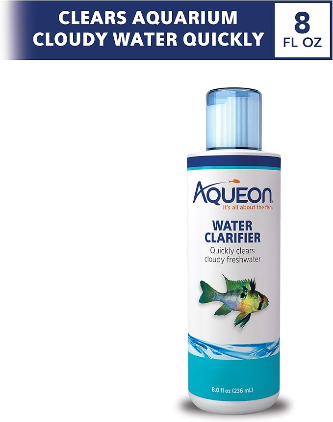 Aqueon Aquarium Fish Tank Water Clarifier, 8 Oz | Water clarifier for fish tank, aquarium water treatments, binds suspended particles for easier filtration
