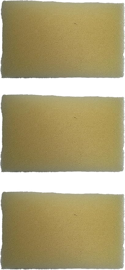 Grech Aquarium Filter Foam Replacement Pads 3-Pack for CBG-800 – Hang On Back (HOB) Fish Tank Filter Sponge Media Insert