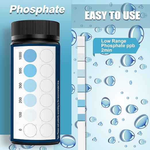DIPSTIK Phosphate Test Kit for Pool,50 Strips Phosphate Test Strip | Quick and Accurate Swimming Hot Tub and Spa Water Testing