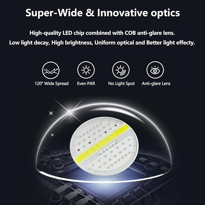 PopBIoom RL90 WiFi LED Aquarium Light, Reef Aquarium Lighting Full Spectrum for Marine SPS LPS Corals Saltwater Fish Tanks, APP Fully Programmable (RL90 with Arm Kit)