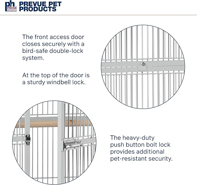 Prevue Pet Products Wrought Iron Select Bird Cage Pewter Hammertone 3154W