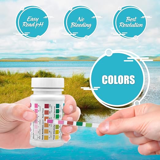 Industrial Test Systems Eco-Check 5 in1 Aquarium Water Quality Test Strips 481345 - Made in USA - Best Pond & Aquarium Test Strips
