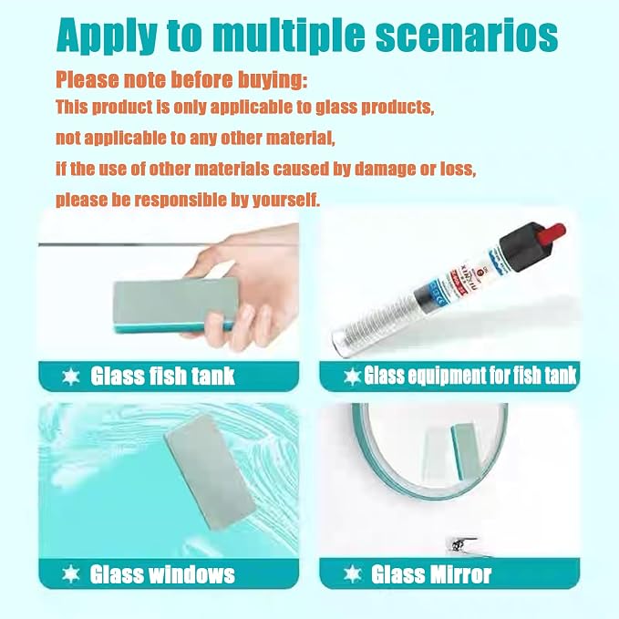 3 Packs Aquarium Limescale Remover, Fish Tank Glass Scraper & Sponge | Dual-Action Fish Tank Glass Scraper & Sponge, Handheld Non-Scratch Cleaning Pad for Small Glass Aquarium Maintenance