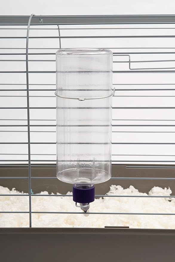 Lixit Standard Cage Water Bottles for Rabbits, Ferrets, Guinea Pigs, Hamsters, Rats, Mice and Other Small Animal's (32 Ounce, Clear)