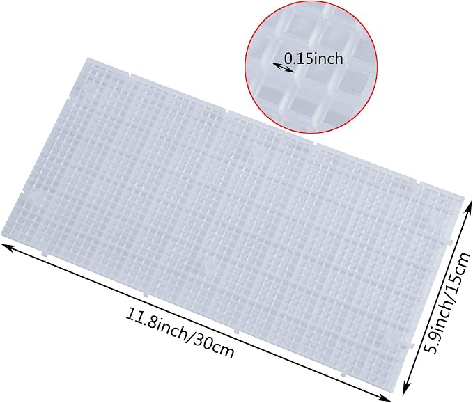 Aquarium Grid Isolate Board Divider Fish Tank Bottom Black Filter Tray Plastic Crate (4pcs)