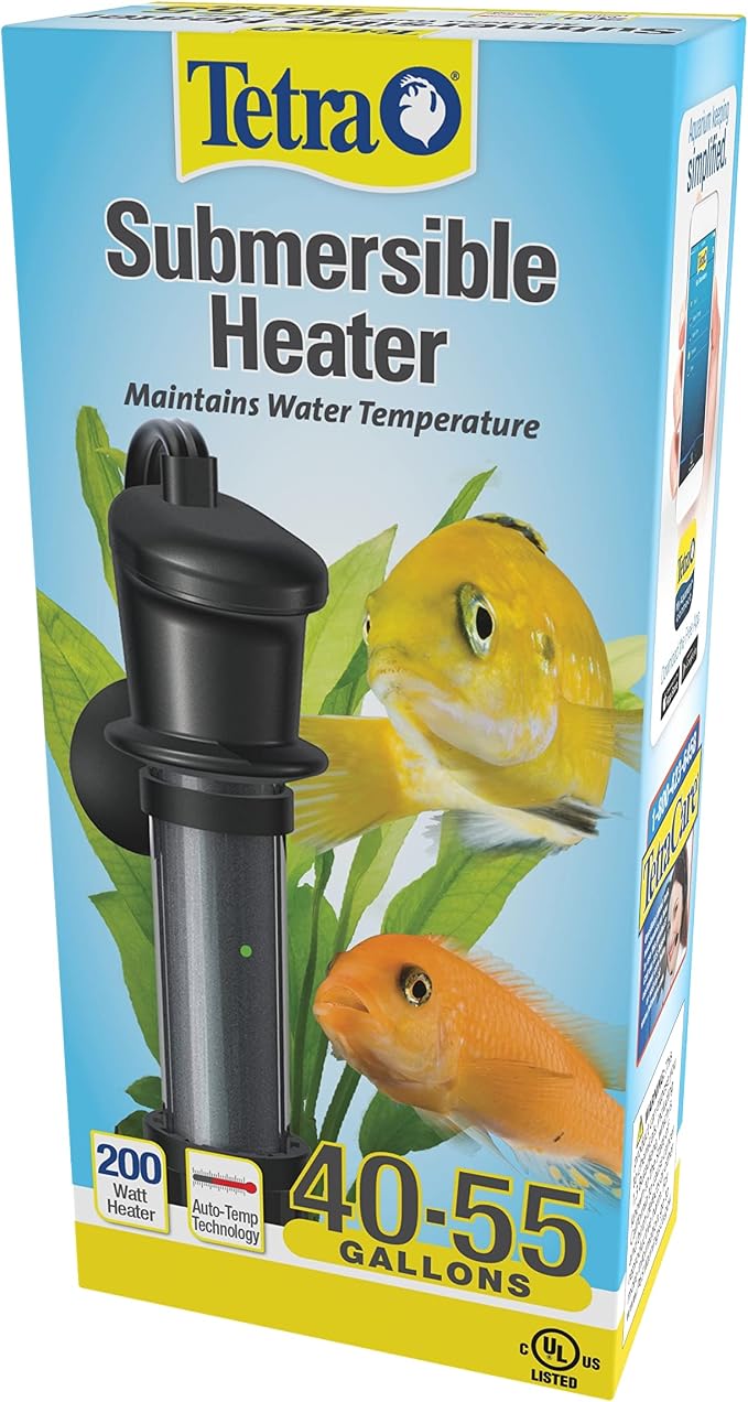Tetra Submersible Heater with Electronic Thermostat, 200-Watt (Pack of 2)