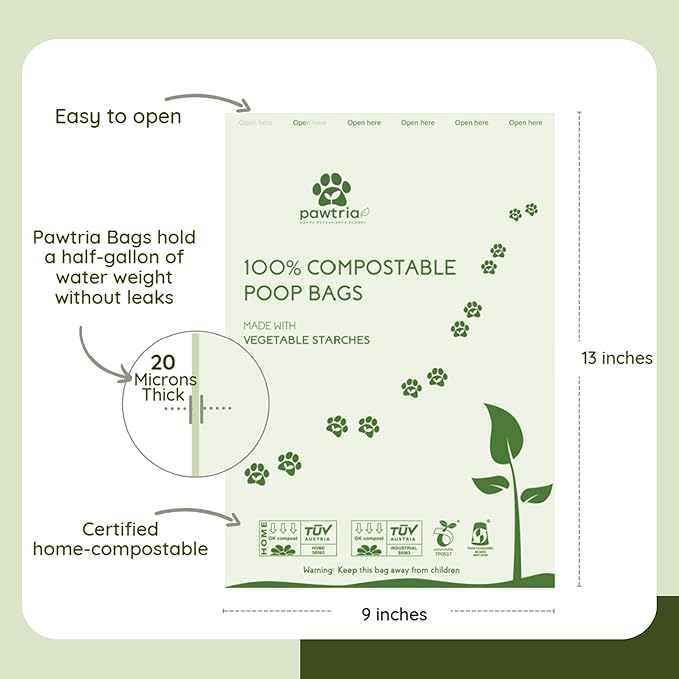 Pawtria Walk Duo Set: Dog Poop Bags (120) + Premium BPA Free Silicone Treat Case (3.25"H X 2.75"L), BPA-Free, Leak-Proof, Light, Durable, Supports Rescue Dogs (Treat Case + 120 Poo Bags)