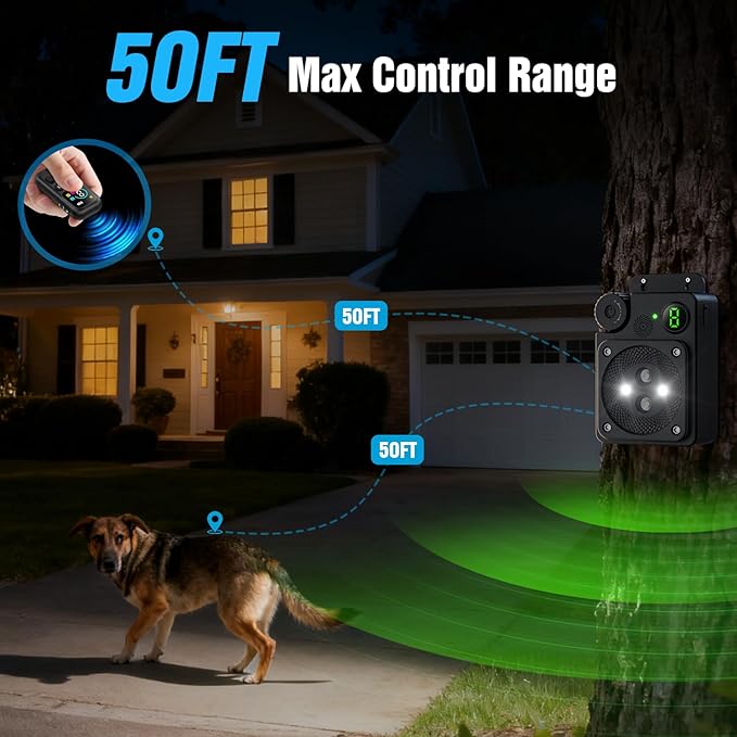 Anti Barking Device for Dogs, Dog Bark Deterrent Devices,3 Modes Ultrasonic Bark Box with Remote Control, Anti Barking Device Long Range 50ft, for Indoor & Outdoor Use (2026 Upgrade)
