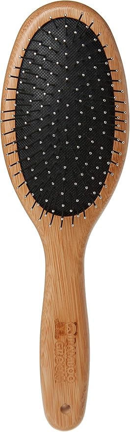 Bamboo Groom Oval Pin Brush w/Pins Large