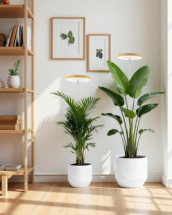 Plant Grow Light, LED Growing Light Full Spectrum for Indoor Plants,Height Adjustable, Automatic Timer, 5V Low Safe Voltage,Idea for Large Plant Light