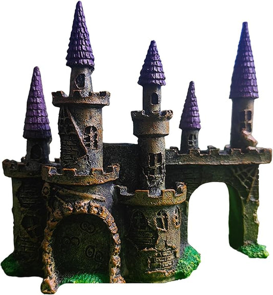 Aquarium Castles Statue Artificial Hideouts House Resin Aquarium Decorations Art Craft Terrarium Habitat Ornament