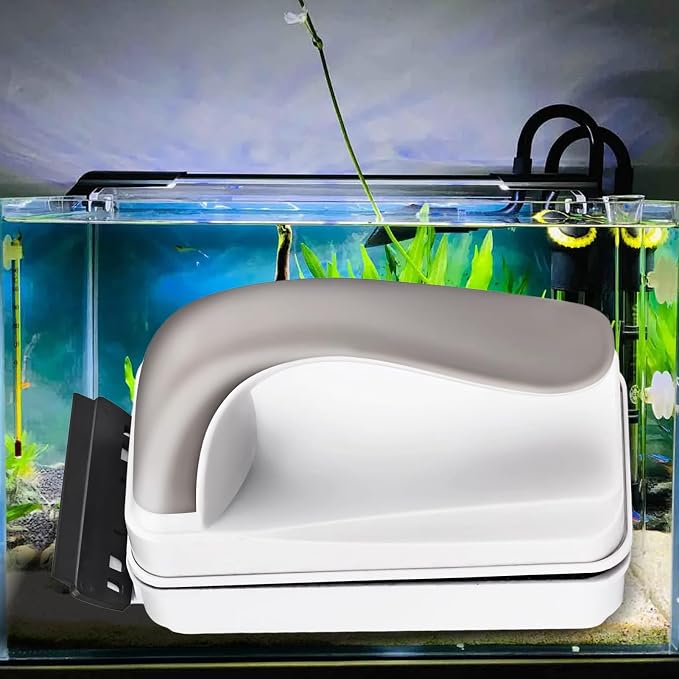 Fish Tank Magnetic Glass Cleaner Double-Sided Fish Tank Magnet Scraper for | Cleaning Brush Floating Scrubbing Tools for School Office Home Apartment