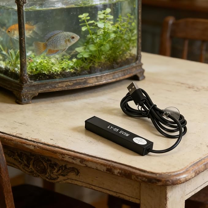 jojofuny 2pcs USB Powered Aquarium Heating Rod 5w Submersible Betta Fish Tank Heater with Auto Thermostatic Control and Aluminium Alloy Compact Design for Home Use and Mini Tanks