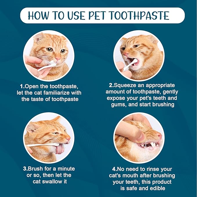 Dog Toothpaste Mint for Dogs and Puppies, Fresh Breath Dental Kit for Pets Dog Toothpaste Mint Teeth Cleaning for Dogs and Puppy Teeth Cleaning Kit