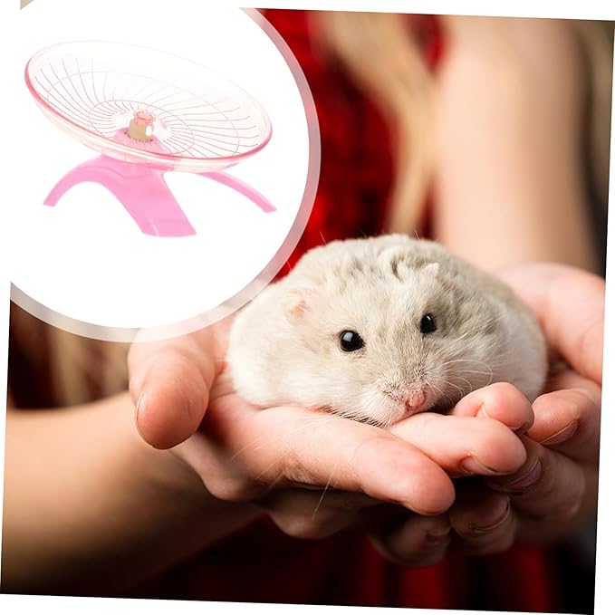 BESPORTBLE 1pc Flying Saucer Wheel for Small Pets Non-Run Exercise Disc for Hamsters Pet Rats Comfortable Design Encourages Healthy Activity