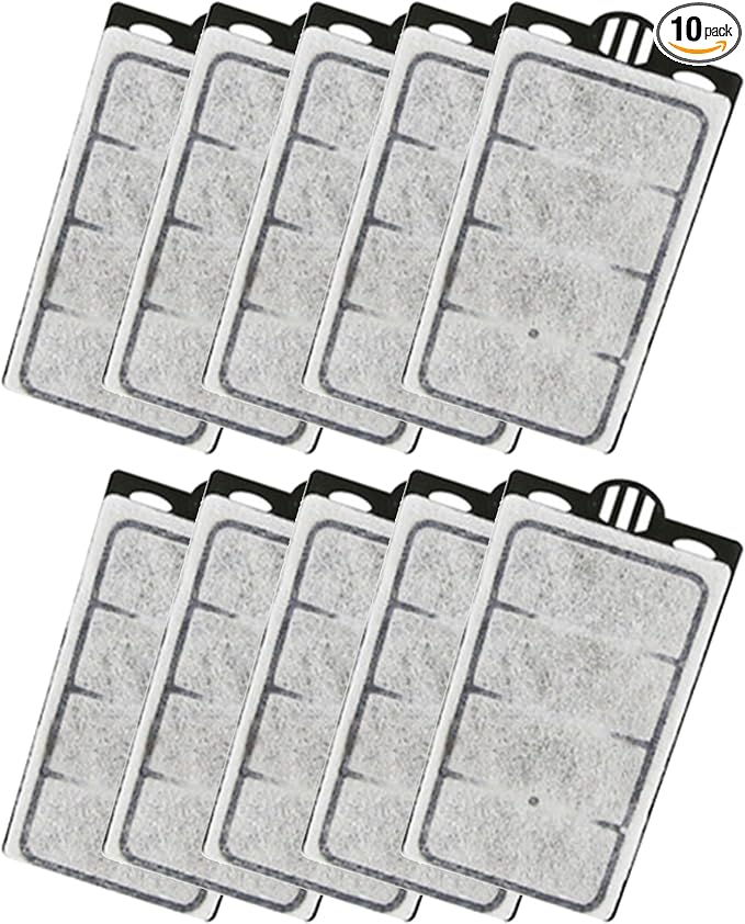 Moonorange 10 Pack Auqarium Filter Replacement Plates, Turtle Tank Filter Sponges, Suitable for 3.5W 280L/H Low-Water Filter