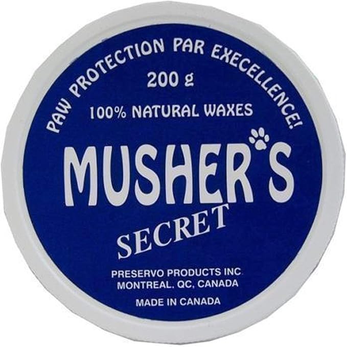 Musher's Secret Pet Paw Protection Wax Moisturizer Invisible Boots Snow (200g.) for Dog Pet Puppy
