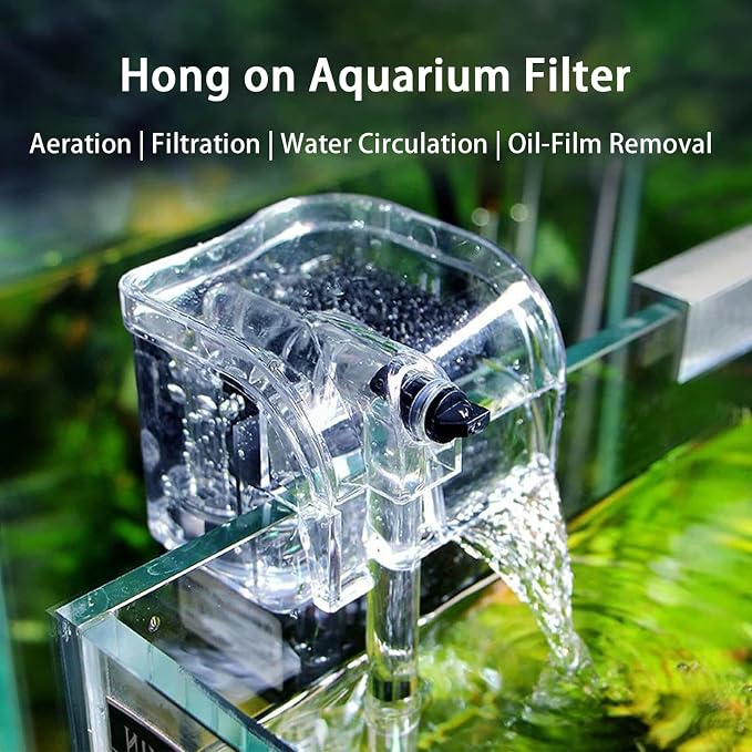 Fish Tank Kit, Small Aquarium Starter Tank with Filter and Light, PC Nano Desktop Tank with Color-Changing LED & Decor - Complete Starter Kit for Betta Fish Shrimp Guppy Goldfish Beta