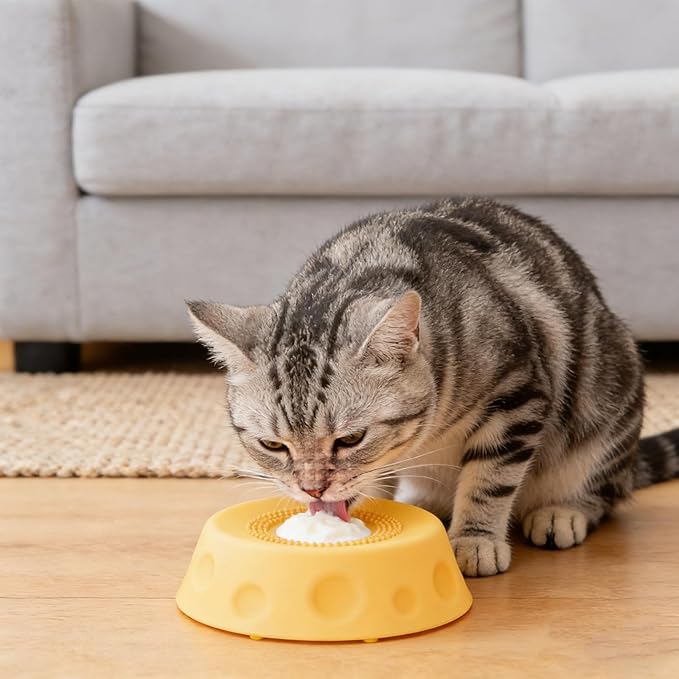 Dog Lick Bowl with Ball,Lick Ball Bowl for Dogs,Dog Licking Bowl with Rolling Ball,Slow Feeder Ball Bowl to Slow Pet Eating,Rolling Ball Dog Bowl Give Pet More Time to Enjoy Eating. (Gray)