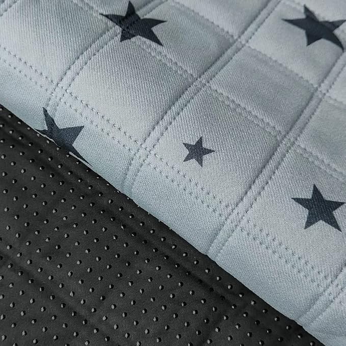RIOUSSI Washable Pee Pads for Dogs, Reusable, Absorbent, Leakproof, Non Slip Pet Puppy Pads for Potty Training. Gray Stars, 36x41 Inch(2pack)