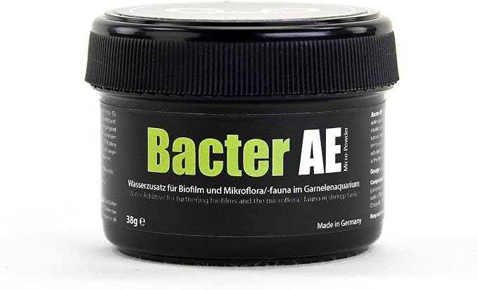 GlasGarten Bacter AE Shrimp (35g) | Nutrients for Live Freshwater Shrimp Food/Aquarium Water (Neocaridina, Amano, Red Cherry, Rili)